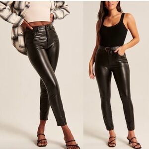 Abercrombie & Fitch Faux leather pants